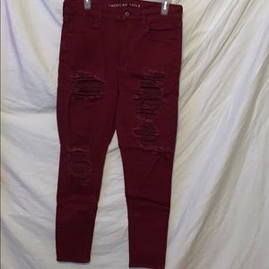 American Eagle ripped jeans